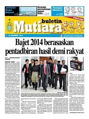 cover image of Buletin Mutiara 1-15 Dec 2013